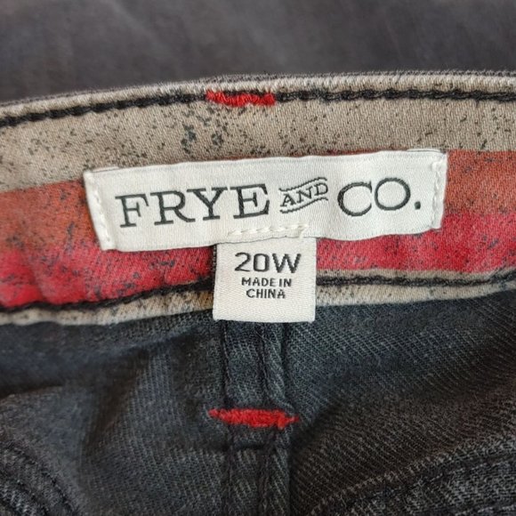 Frye And CO. Women's Black Denim Capri Bootcut Jeans 20W - Picture 3 of 4